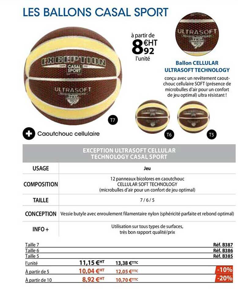 les ballons casal sport