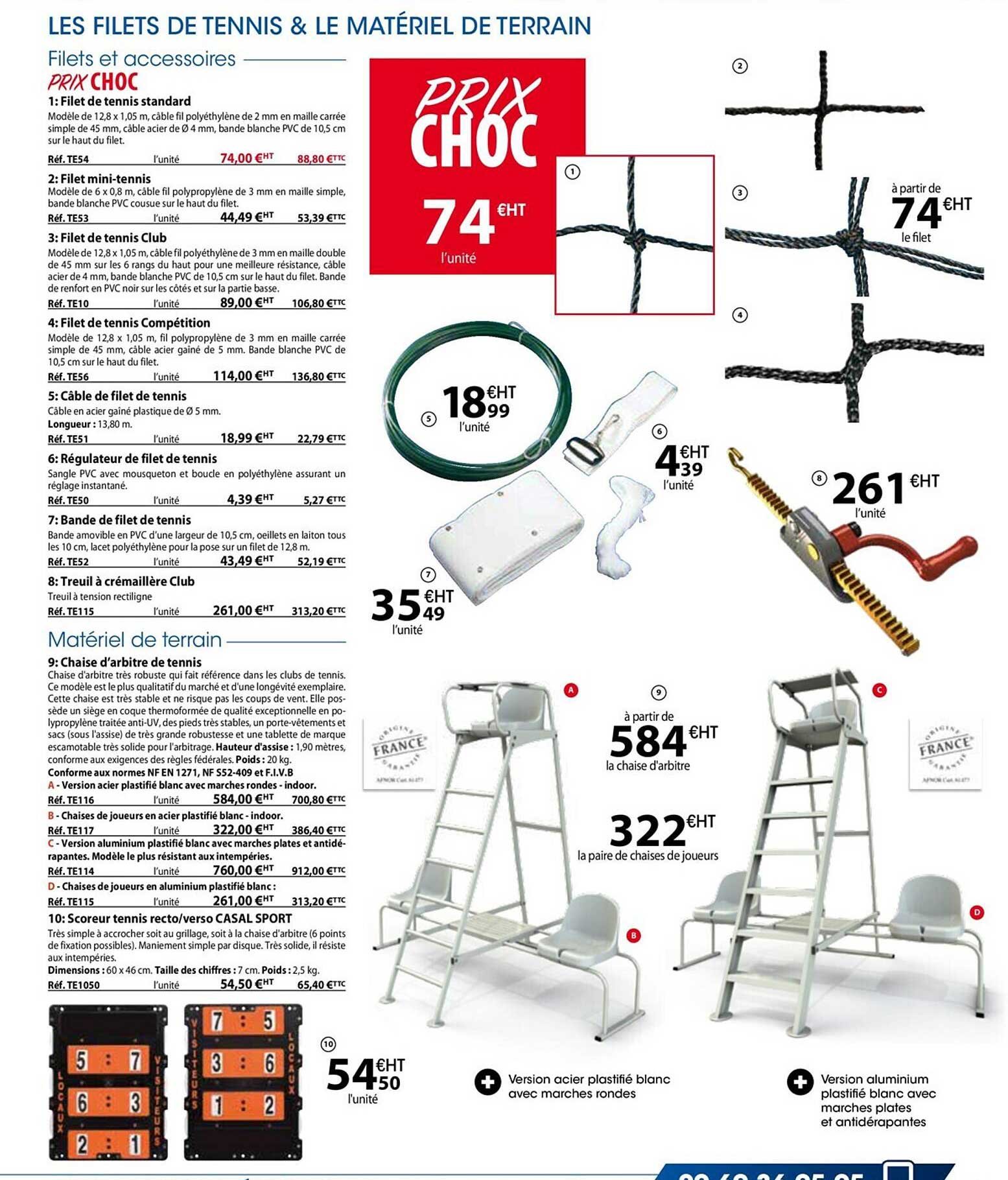 Les Filets De Tennis & Le Matériel De Terrain