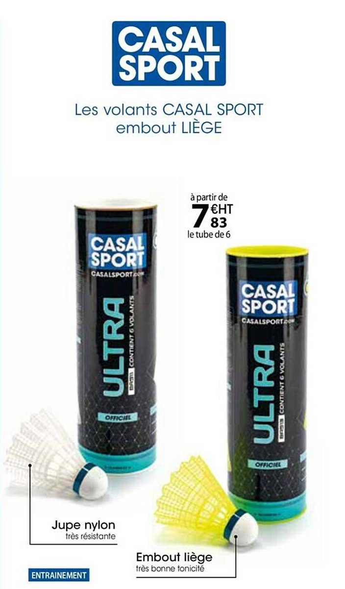 les volants casal sport  embout liège