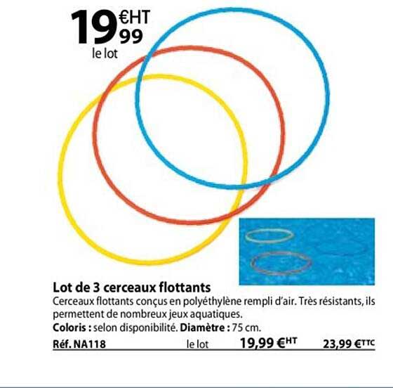 lot de 3 cerceaux flottants