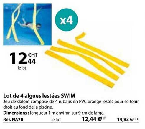 Lot De 4 Algues Lestées Swim