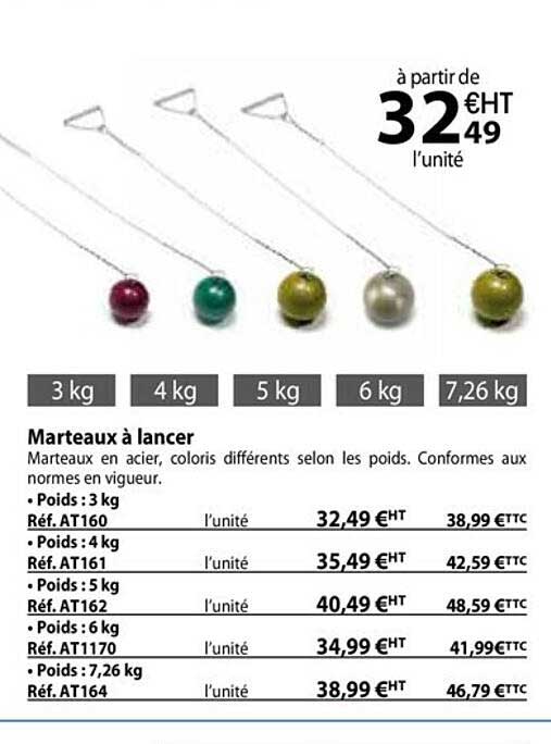 marteaux à lancer