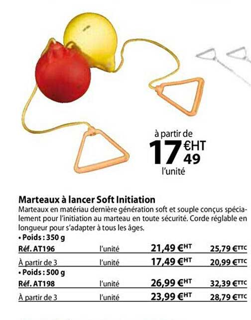 Marteaux à Lancer Soft Initiation