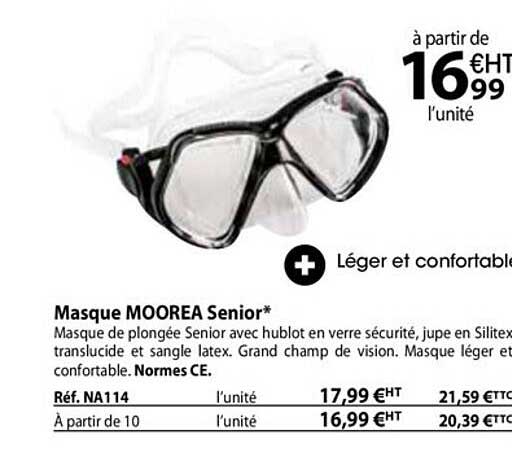 masque moorea senior