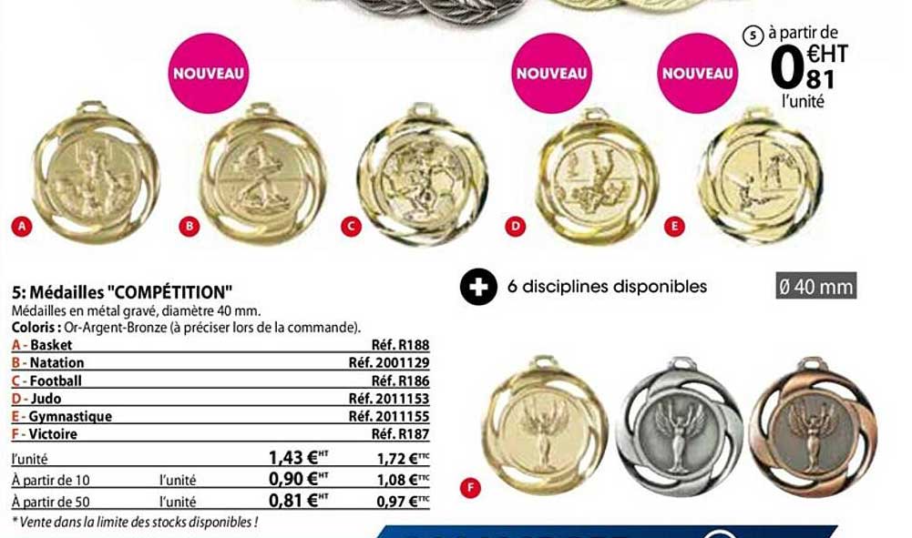 médailles "compétition"