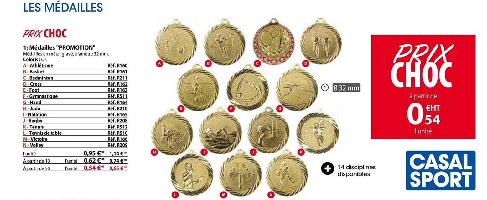 médailles "promotion"