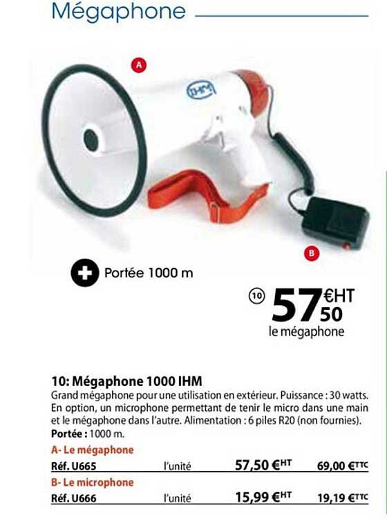 mégaphone 1000 ihm