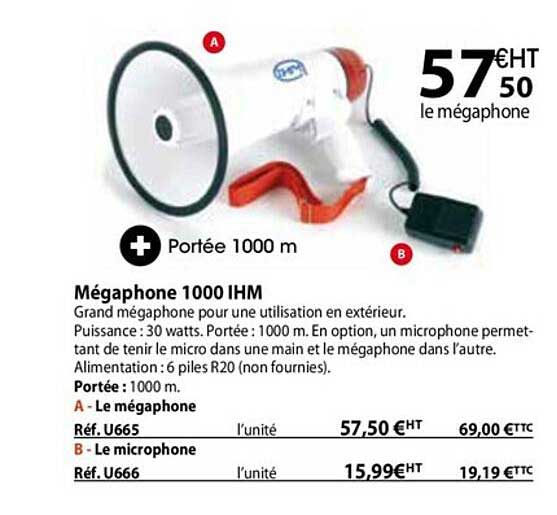 mégaphone 1000 ihm
