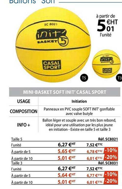 mini-basket soft init' casal sport
