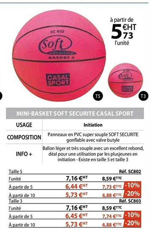 mini-basket soft securité casal sport