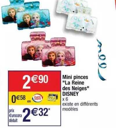 mini pinces "la reine des neiges" disney