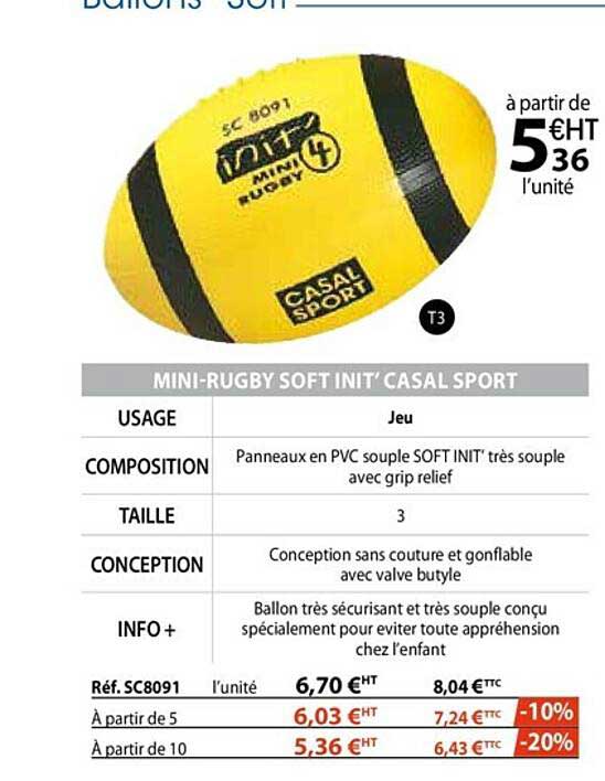 mini-rugby soft init' casal sport