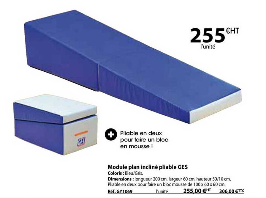 module plan incliné pliable ges