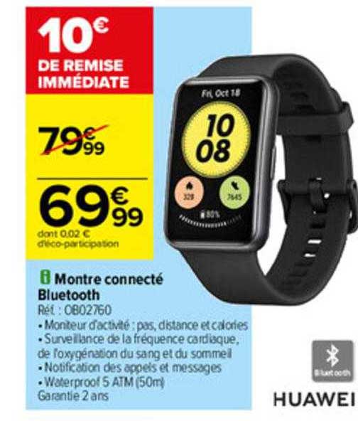 montre connecté bluetooth huawei