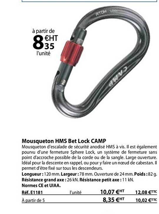 mousqueton hms bet lock camp