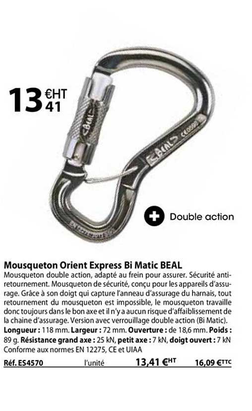 mousqueton orient express bi matic beal