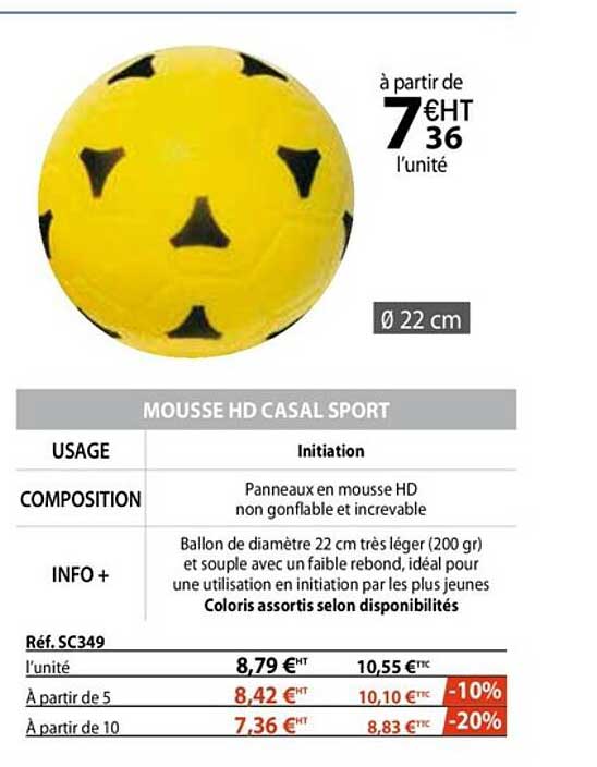 mousse hd casal sport