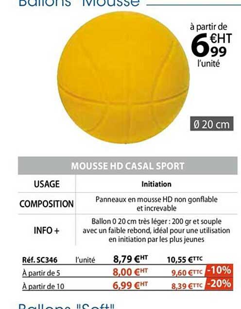 mousse hd casal sport