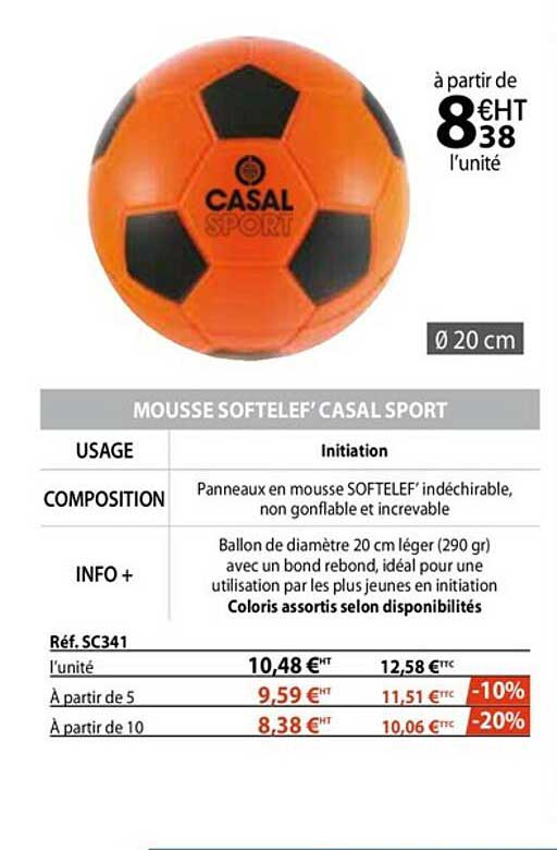 mousse softelef' casal sport