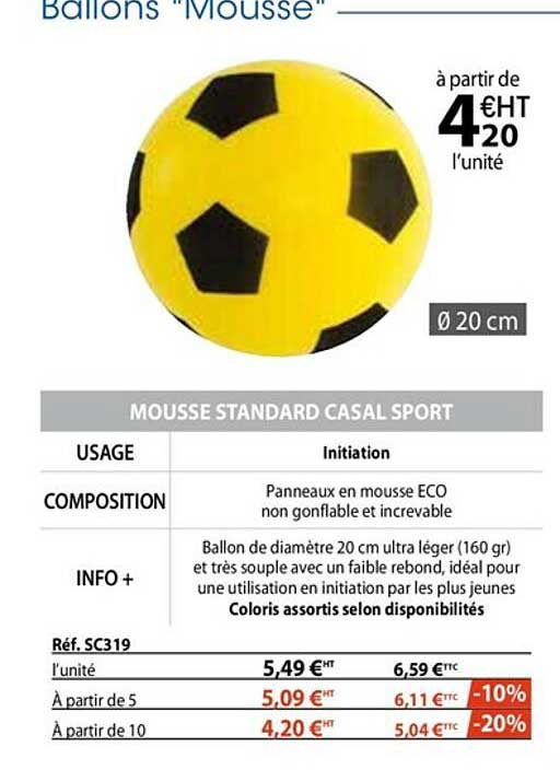 mousse standard casal sport