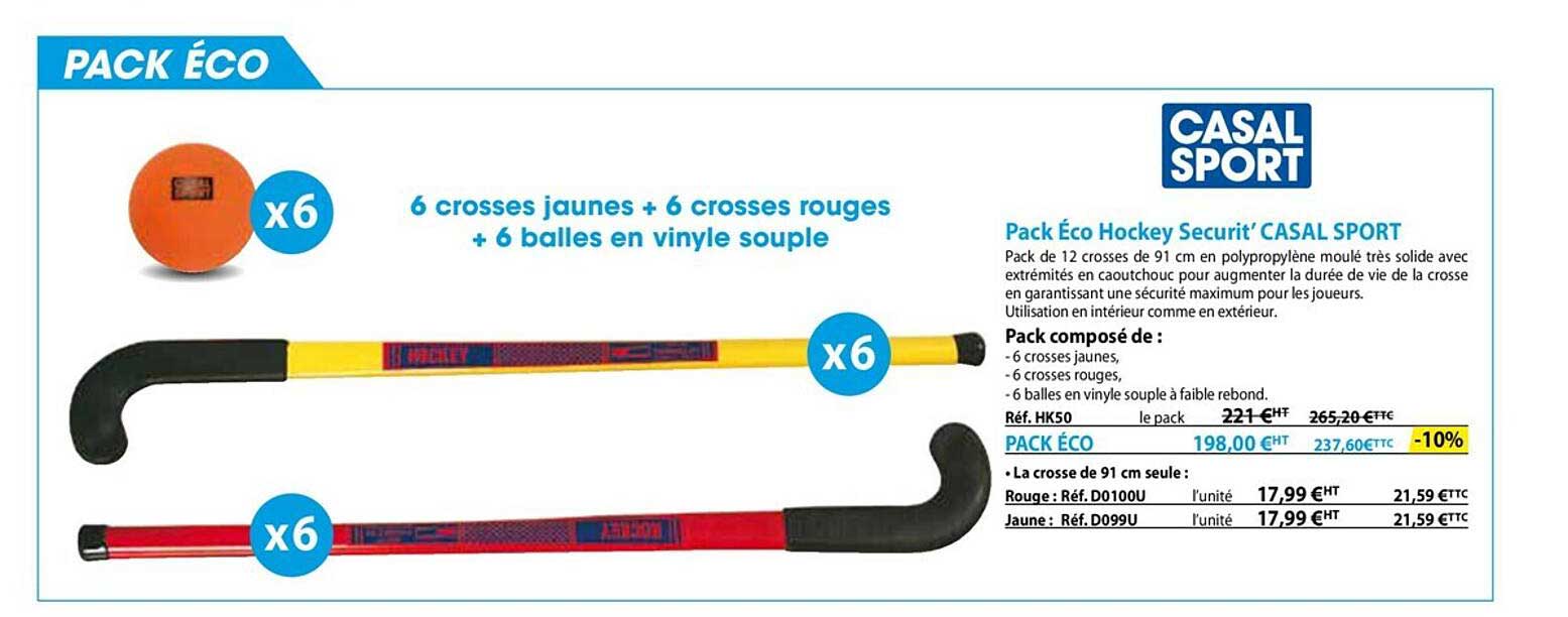 Pack éco Hockey Securit' Casal Sport