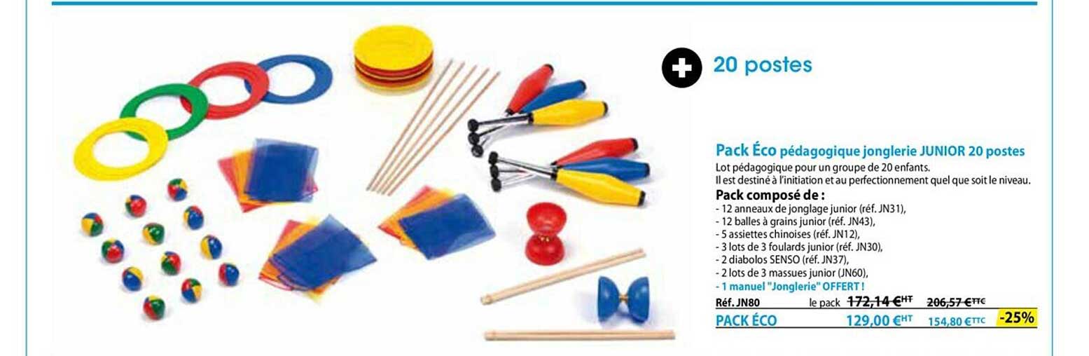 pack éco pédagogique jonglerie junior