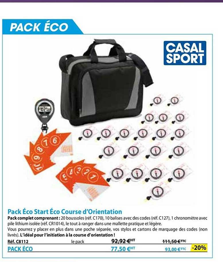 pack éco start éco course d'orientation