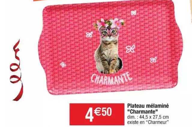 plateau mélaminé "charmante"
