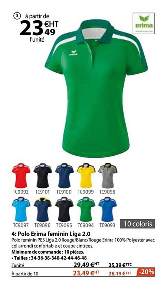 polo erima femini liga 2.0