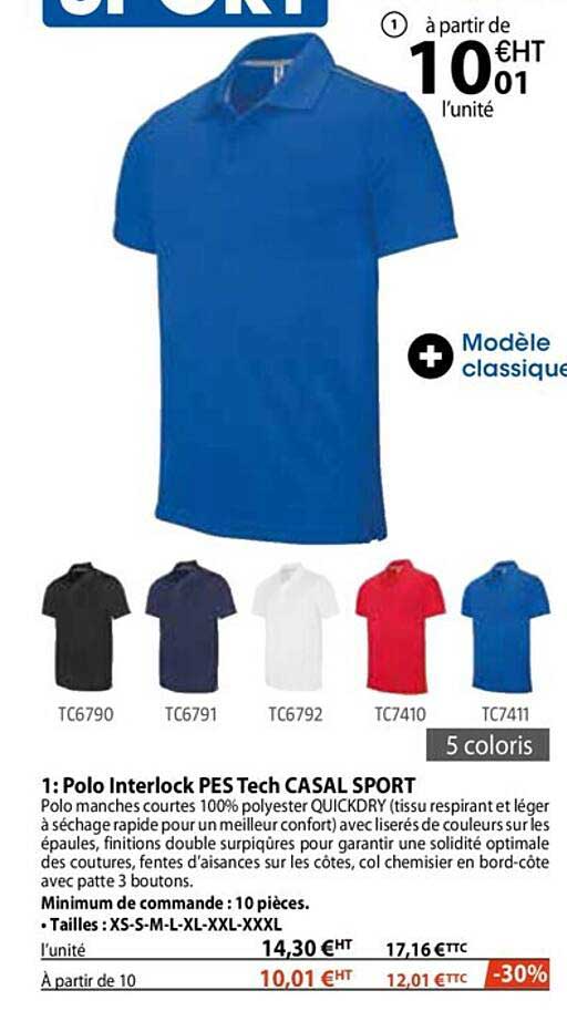 polo interlock tech casal sport