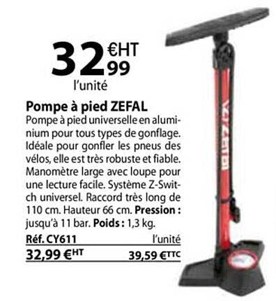 pompe à pied zéfal