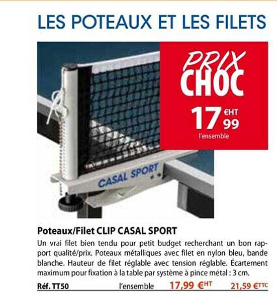poteaux-filet clip casal sport