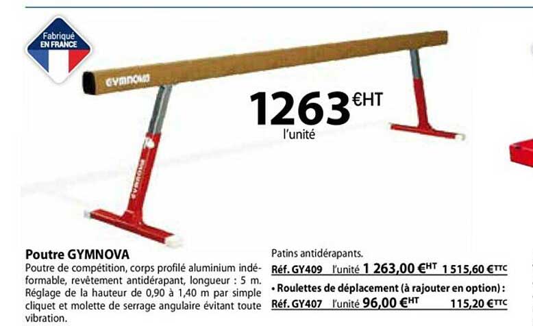 poutre gymnova