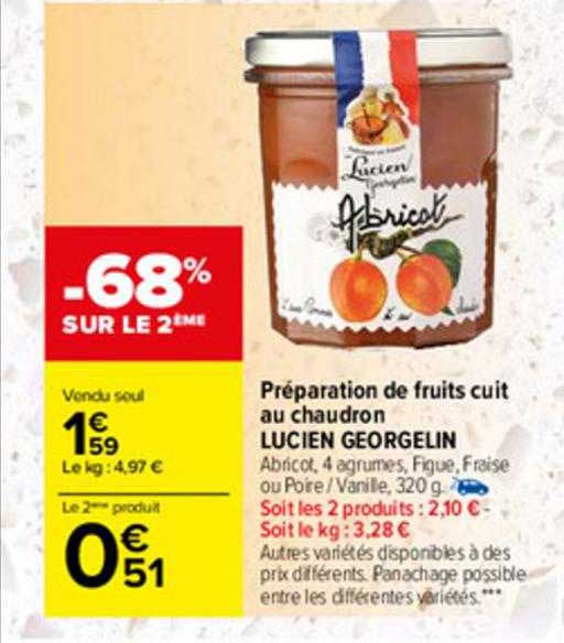 préparation de fruits cuit au chaudron lucien georgelin
