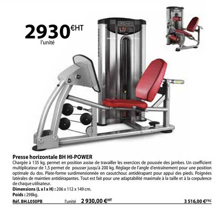 presse horizontale bh hi-power