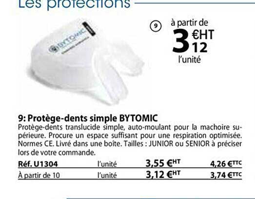 protège-dents simple bytomic