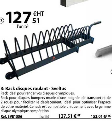 rack disques roulant - sveltus