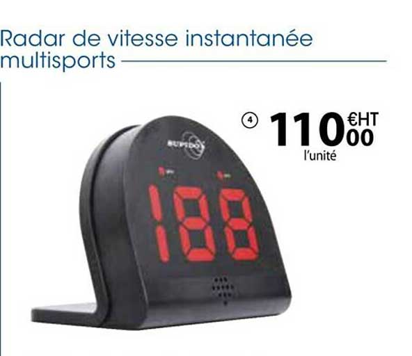 radar de vitesse instantanée multisports