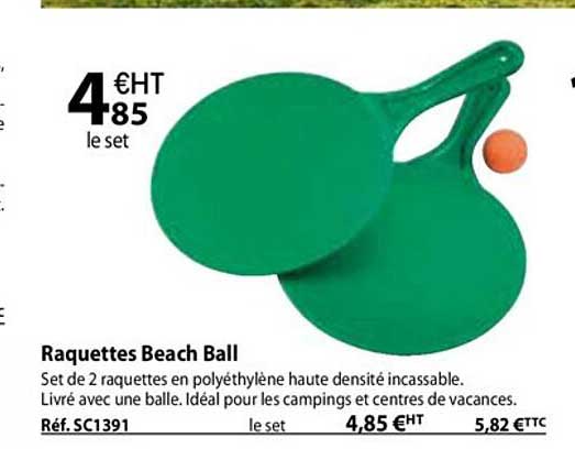 raquettes beach ball