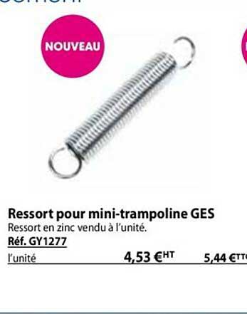 ressort pour mini-trampoline ges