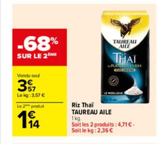 Riz Thaï Taureau Ailé