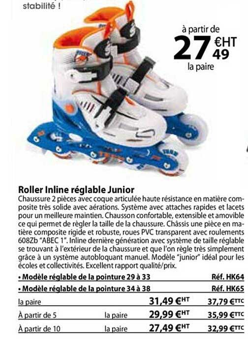 roller inline réglable junior