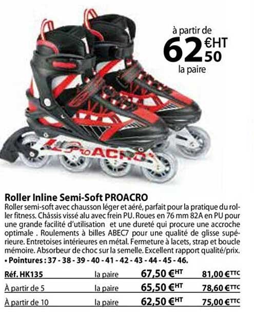 roller inline semi-soft proacro