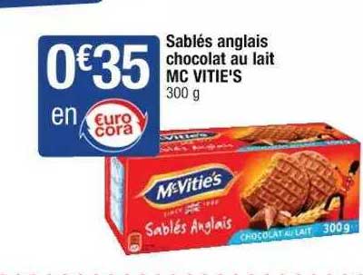 sablés anglais chocolat au lait mc vitie's