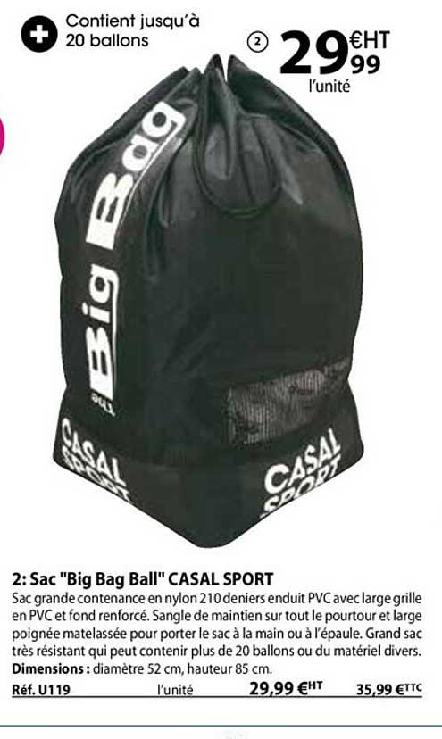 sac "big bag ball" casal sport