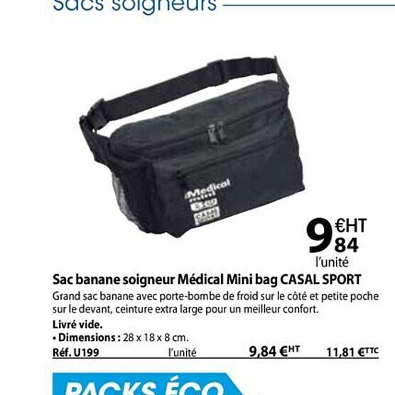 sac banane soigneur médical mini bag casal sport