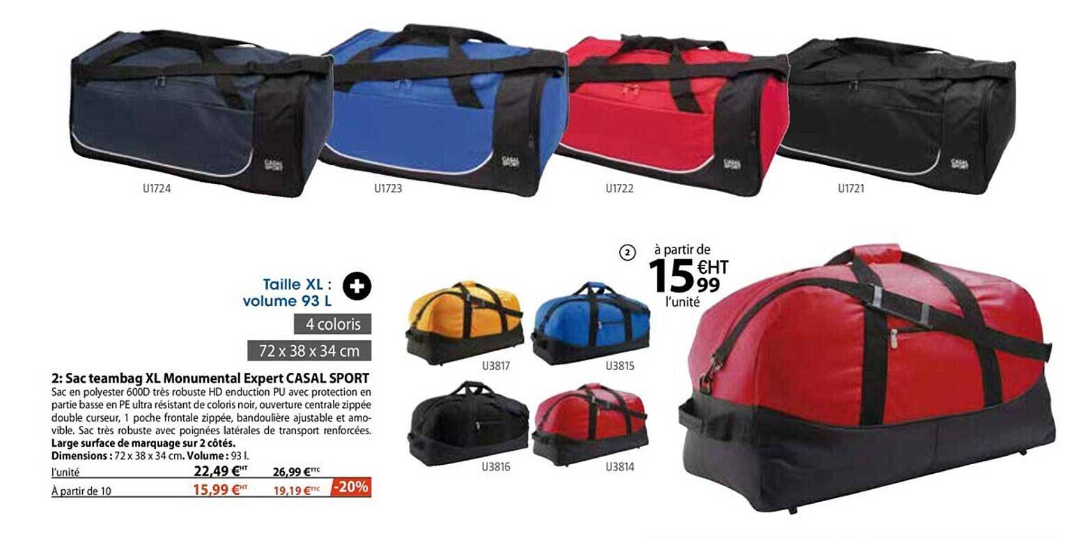 sac teambag xl monumental expert casal sport