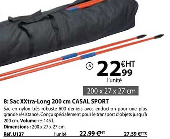 sac xxtra-long 200 cm casal sport