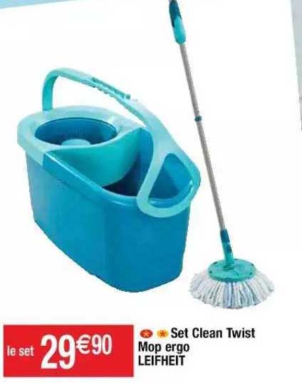 set clean twist mop ergo leifheit