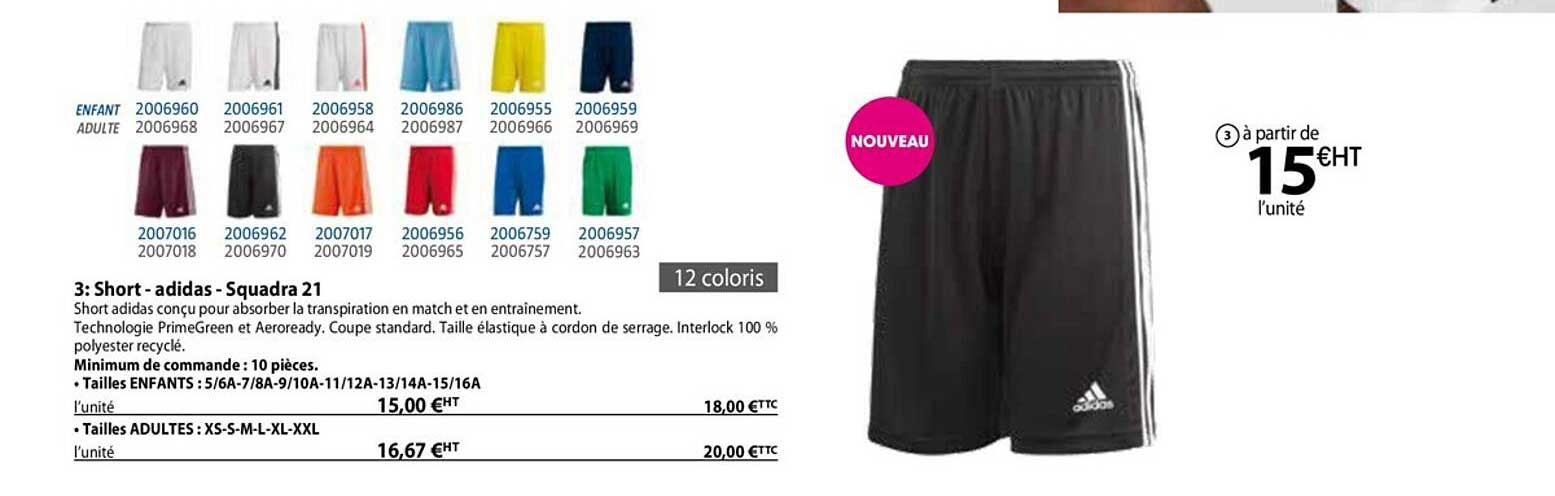 Short - Adidas - Squadra 21